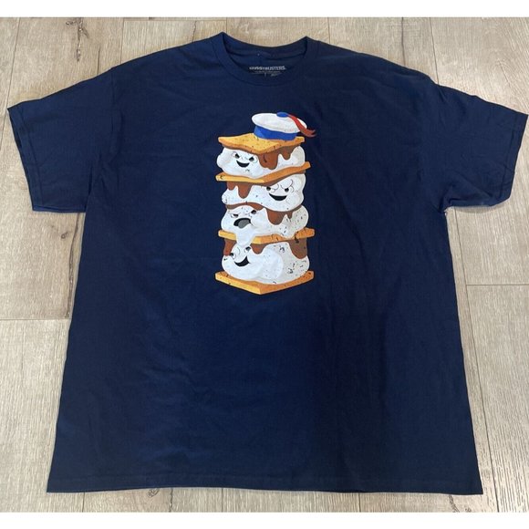 GHOSTBUSTERS AFTERLIFE MINI PUFT  T-SHIRT SZ XL Lootwear Exclusive Blue Tee - Picture 3 of 5